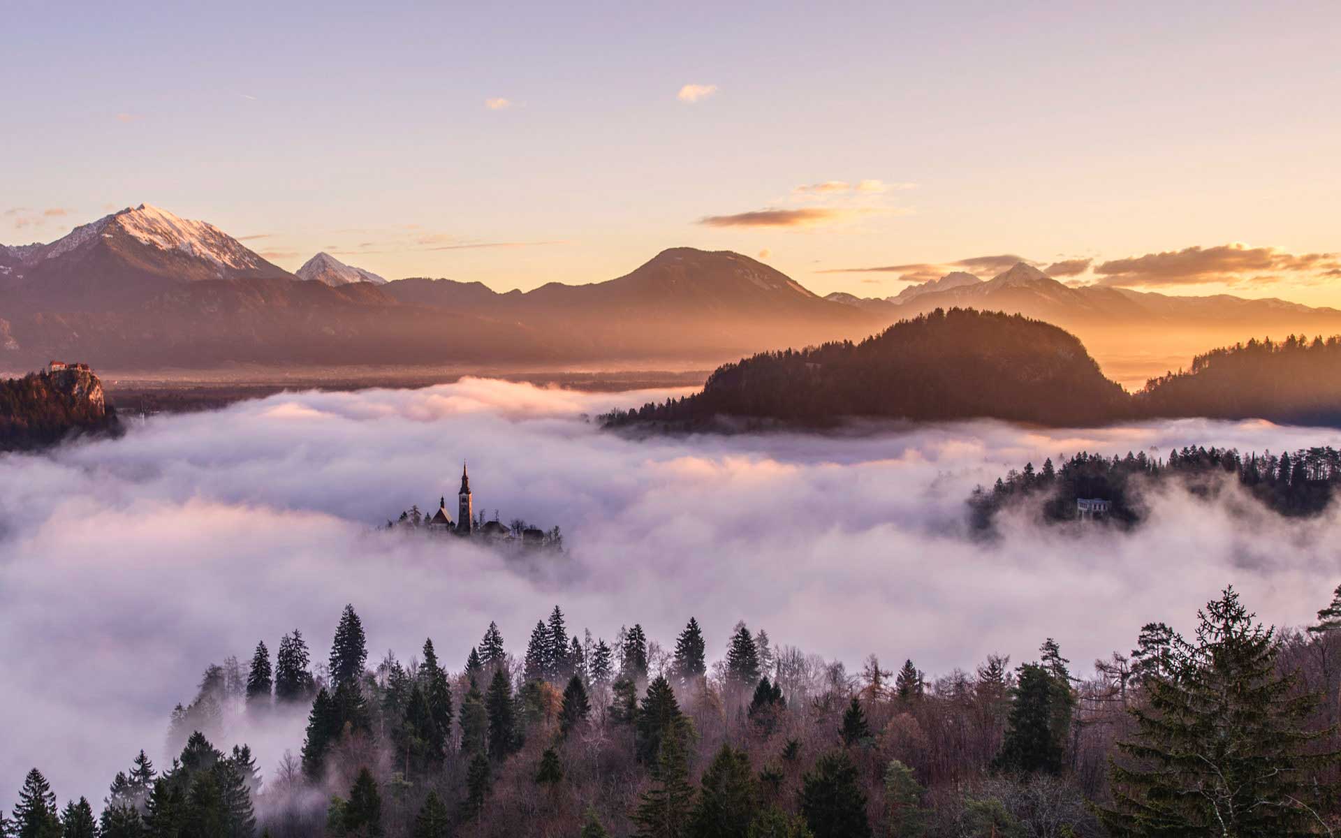 Castle in clouds